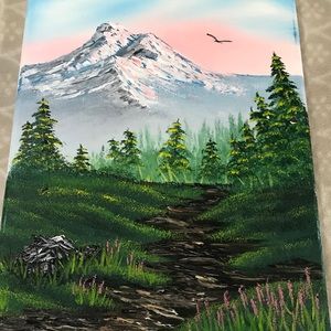 ORIGINAL OIL PAINTING, BOB ROSS INSTRUCTOR 11x14